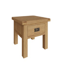 Tunbridge Oak Lamp Table with Drawer 50 x 50 x 55 cm