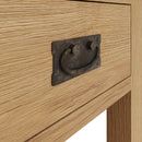 Tunbridge Oak Lamp Table with Drawer 50 x 50 x 55 cm