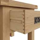 Tunbridge Oak Lamp Table with Drawer 50 x 50 x 55 cm