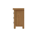 Tunbridge Oak Bedside Table with 3 Drawers 42 x 35 x 58 cm