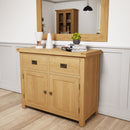 Tunbridge Oak Sideboard 2 Door 2 Drawer 110 x 45 x 90 cm