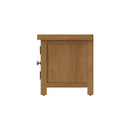Tunbridge Oak Standard TV Unit with Glass Doors 100 x 45 x 50 cm