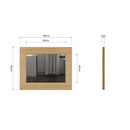 Tunbridge Oak Small Wall Mirror 80 x 2 x 60cm
