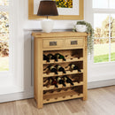 Tunbridge Oak Wine Rack Small 72.5 x 30 x 90 cm