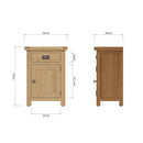 Tunbridge Oak Cupboard Small 55 x 35 x 75 cm