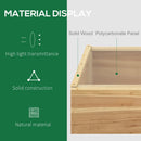 Outsunny Wood Cold Frame Greenhouse