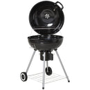 Outsunny Portable Kettle Charcoal BBQ Grill Outdoor Barbecue Picnic Party