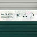 Outsunny Set Of 2 Raised Garden Bed Galvanised Planter Box Easy Setup Green