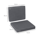 Outsunny Seat Cushion Set - Chair Not Included