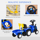 HOMCOM Baby Ride On Car and Trailer - Blue