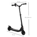 HOMCOM Kids 8km/h Electric Ride On eScooter 120w - Black