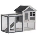 PawHut 2 Tier Wooden Rabbit Hutch
