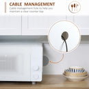 HOMCOM Kitchen Cupboard Storage Cabinet Microwave Oven Stand with Storage