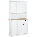 HOMCOM Kitchen Cupboard Storage Cabinet Microwave Oven Stand with Storage