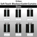 Lewis's Eclipse Blackout Eyelet Curtains - Black