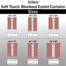 Lewis's Eclipse Blackout Eyelet Curtains - Blush Pink