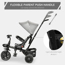 Baby Tricycle 4in1 Stroller with Handle - Grey