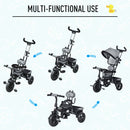 HOMCOM Baby Tricycle Stroller - Grey