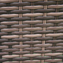 Outsunny Three-Piece Rattan Chair Set, with Cushions - Brown