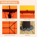 Outsunny Garden Gazebo - Orange