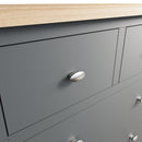 Malmesbury Grey Chest of Drawers 2 Over 3 80 x 40 x 95 cm