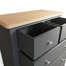 Malmesbury Grey Chest of Drawers 2 Over 3 80 x 40 x 95 cm