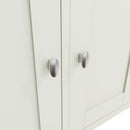 Salisbury Pure White Sideboard with 3 Doors 130 x 40 x 85 cm