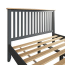 Malmesbury Grey Bed 4'6" Double 150 x 204 x 110 cm