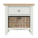 Salisbury Pure White Cabinet 1 Drawer 1 Basket 50 x 30 x 50 cm