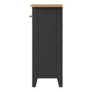 Malmesbury Grey Cabinet 1 Drawer 2 Basket 50 x 30 x 75 cm