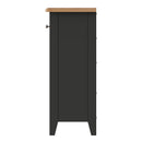Malmesbury Grey Storage Cabinet Unit 3 Drawer 6 Basket 110 x 30 x 75 cm