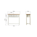 Salisbury Pure White Console Table 85 x 32 x 75 cm