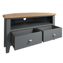 Malmesbury Grey Corner TV Unit 90 x 44 x 48 cm