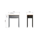 Malmesbury Grey Dressing Table 72 x 40 x 80 cm