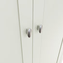 Salisbury Pure White Wardrobe 2 Door with Drawer 90 x 52 x 185 cm
