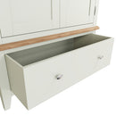 Salisbury Pure White Wardrobe 2 Door with Drawer 90 x 52 x 185 cm