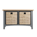 Malmesbury Grey Hall Bench 80 x 30 x 50 cm