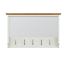 Salisbury Pure White Wall Coat Rack with Mirror 80 x 15 x 50 cm