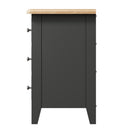 Malmesbury Grey Bedside Table with 3 Drawers 42 x 35 x 58 cm