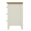 Salisbury Pure White Bedside Table with 3 Drawers 42 x 35 x 58 cm