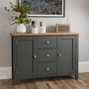 Malmesbury Grey Large Sideboard 115 x 34 x 80 cm