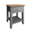 Malmesbury Grey Lamp Table 1 Drawer 40 x 36 x 47 cm