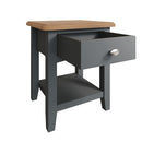 Malmesbury Grey Lamp Table 1 Drawer 40 x 36 x 47 cm