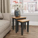 Malmesbury Grey Nest of 2 Tables 50 x 32 x 50 cm