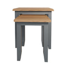 Malmesbury Grey Nest of 2 Tables 50 x 32 x 50 cm
