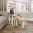 Salisbury Pure White Nest of 3 Tables 60 x 38 x 50 cm