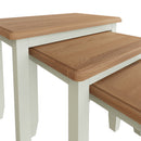 Salisbury Pure White Nest of 3 Tables 60 x 38 x 50 cm