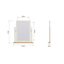 Salisbury Pure White Trinket Mirror 50 x 6 x 55 cm