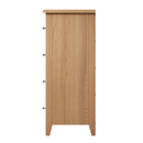 Shrewsbury Light Oak Chest of Drawers 2 Over 3 80 x 40 x 95 cm