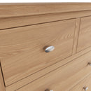 Shrewsbury Light Oak Chest of Drawers 2 Over 3 80 x 40 x 95 cm